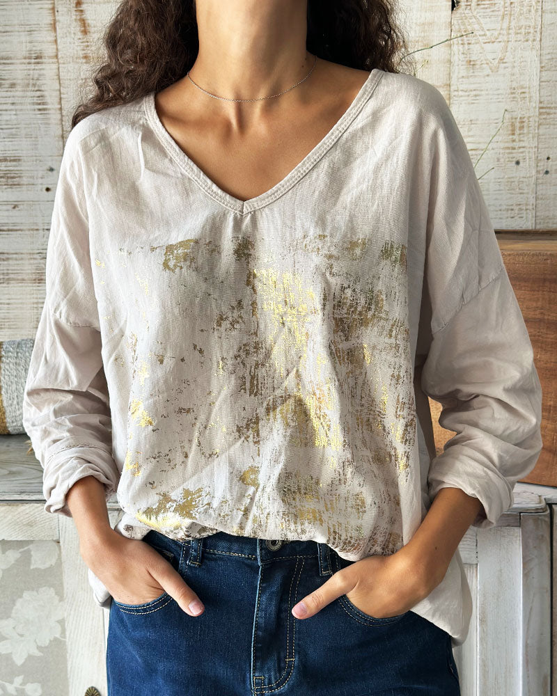 CAMISOLA GOLD FOIL