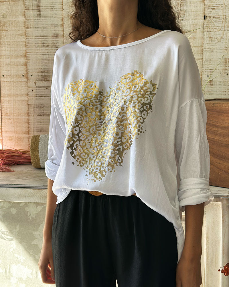 CAMISOLA GOLD HEART