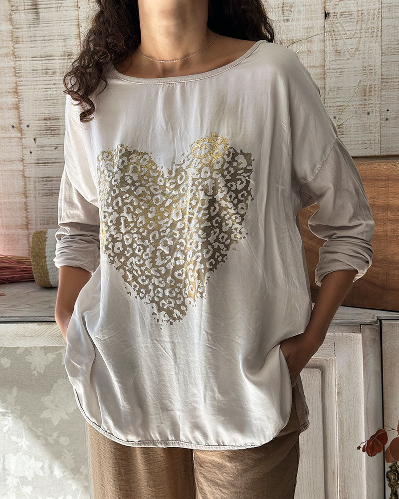 CAMISOLA GOLD HEART