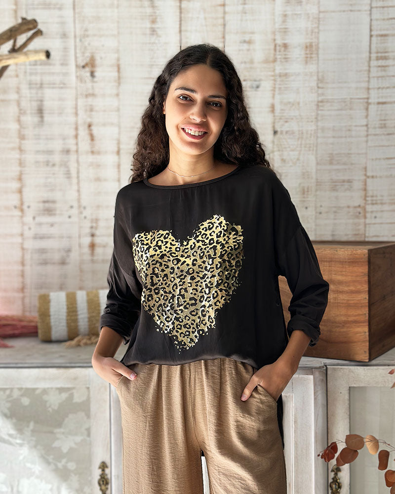 CAMISOLA GOLD HEART