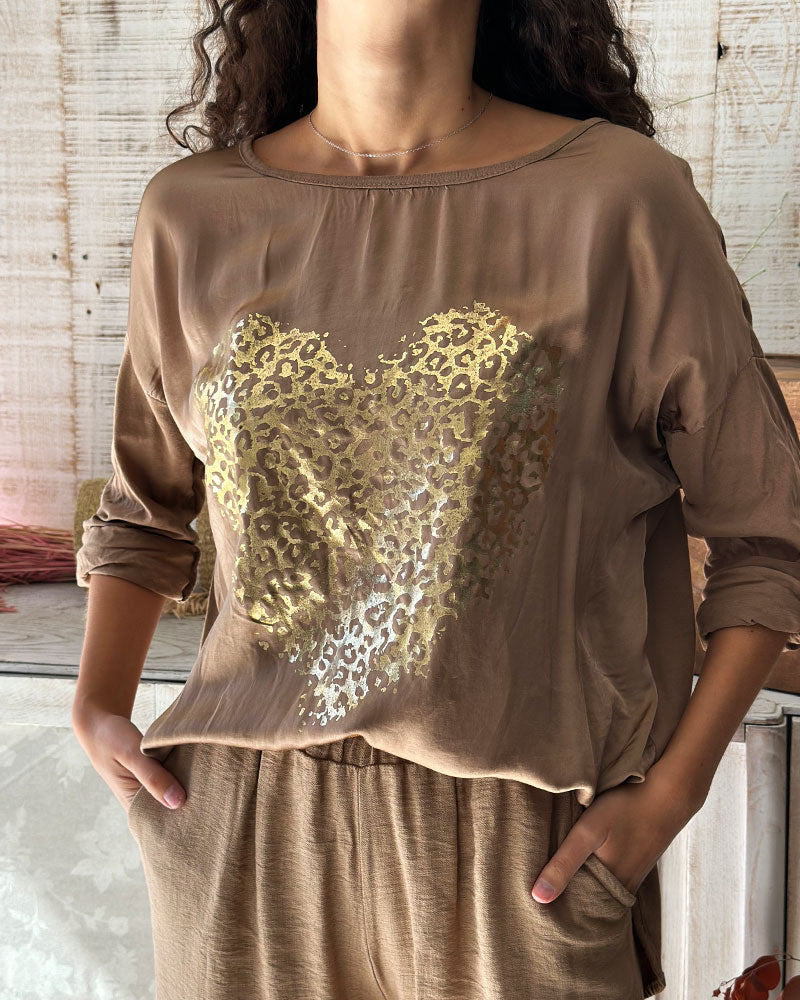 CAMISOLA GOLD HEART